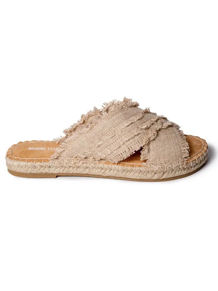 Женские сандалии-эспадрильи с жемчужной перемычкой Minnetonka — изображение 2 из 5, прозрачный