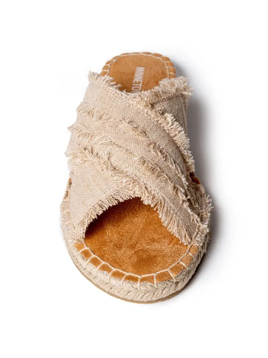 Женские сандалии-эспадрильи с жемчужной перемычкой Minnetonka — изображение 3 из 5, прозрачный