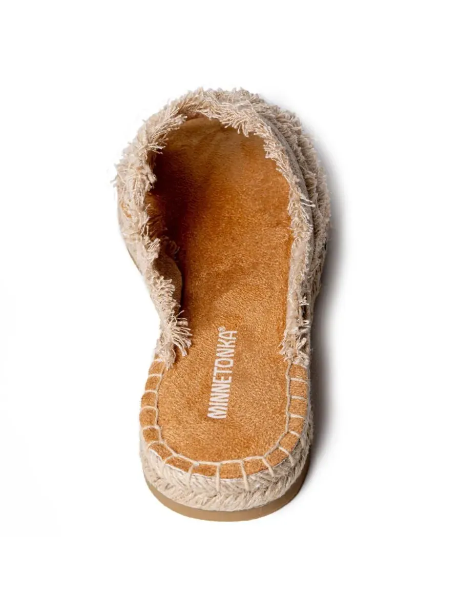 Женские сандалии-эспадрильи с жемчужной перемычкой Minnetonka — изображение 4 из 5, прозрачный