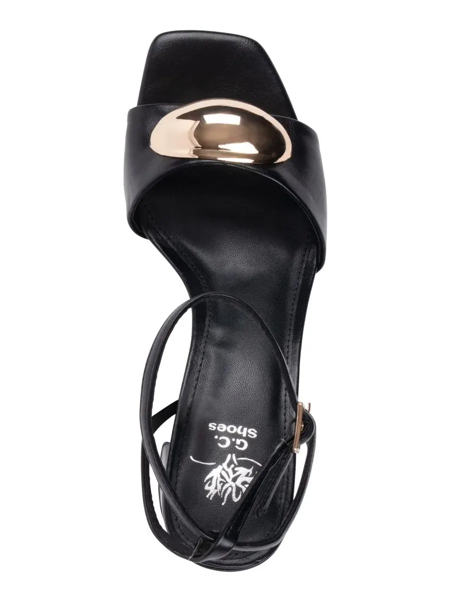Женские сандалии Skyla с квадратным носком GC Shoes — изображение 4 из 5, черный