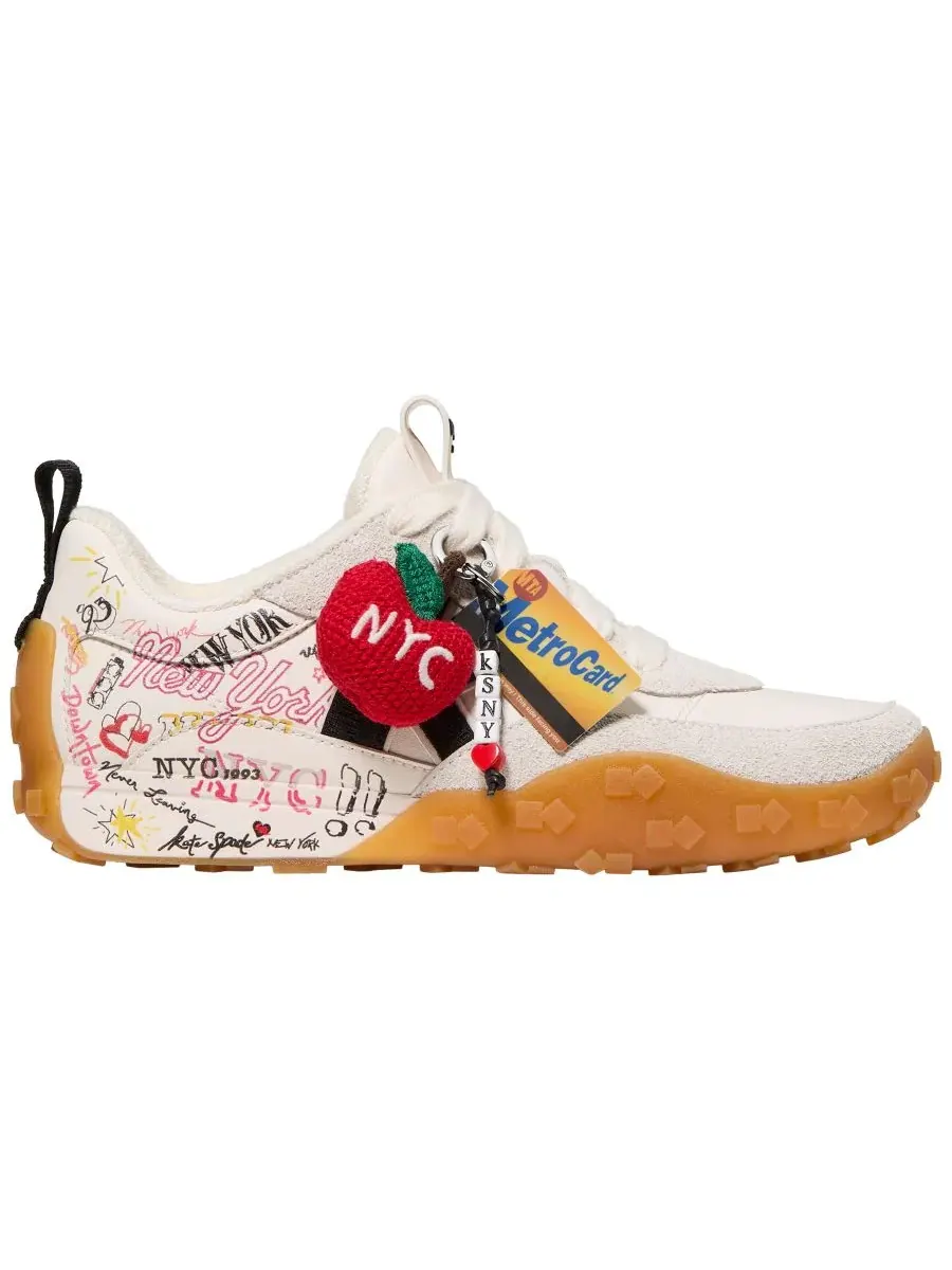 Женские кроссовки на шнуровке K As In Kate kate spade new york — изображение 2 из 5, кремовый мульти
