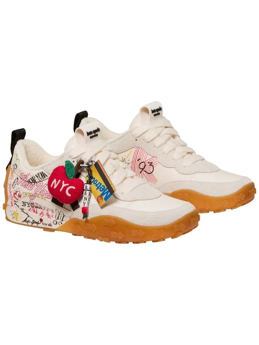 Женские кроссовки на шнуровке K As In Kate kate spade new york — изображение 5 из 5, кремовый мульти