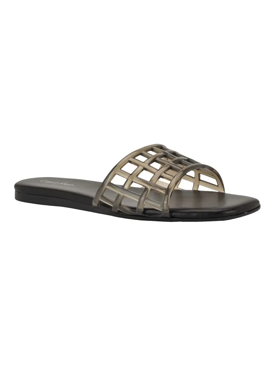 Женские сандалии-шлепанцы Yelena Jelly Flat Slide Sandals Calvin Klein