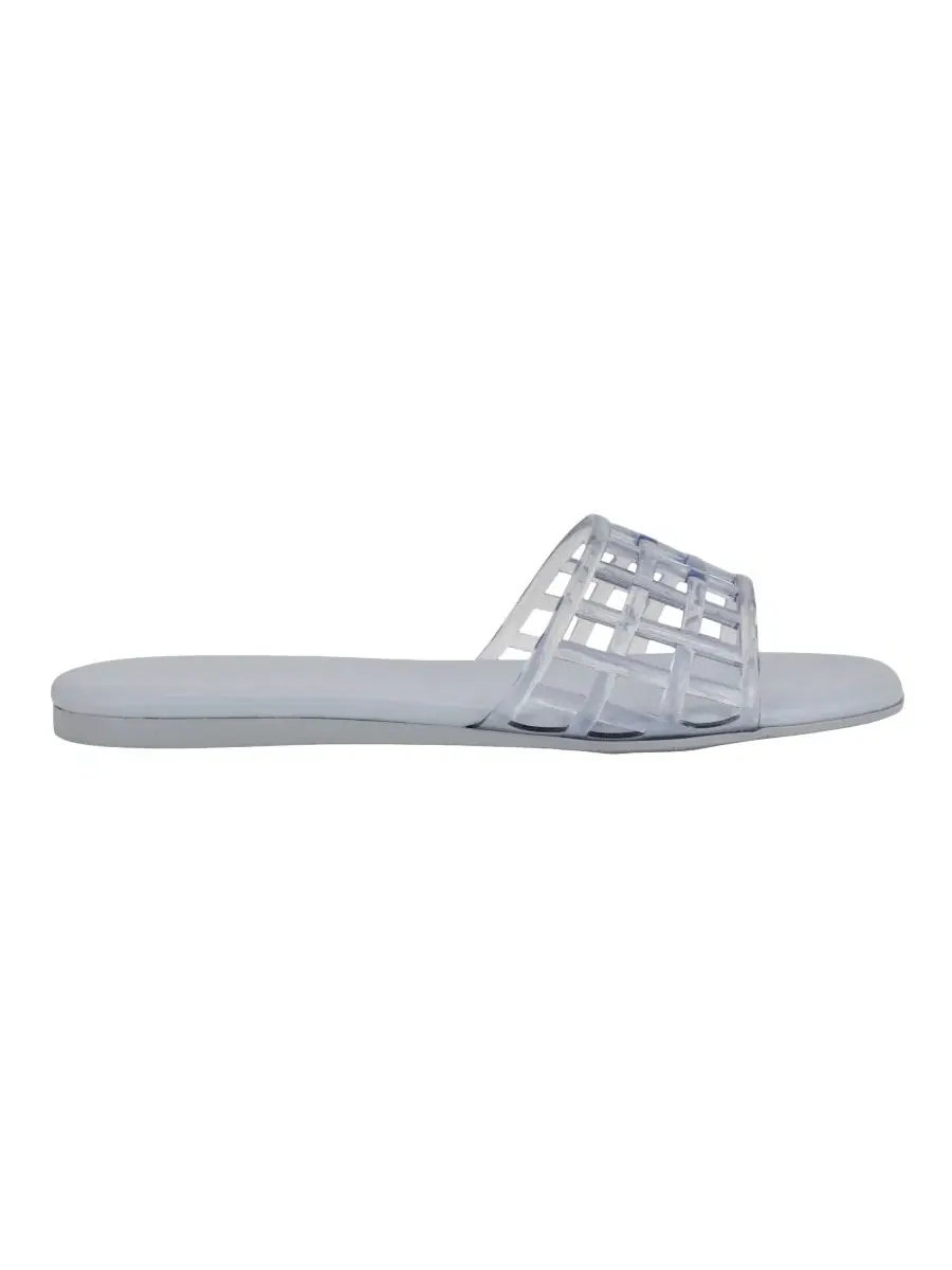 Женские сандалии-шлепанцы Yelena Jelly Flat Slide Sandals Calvin Klein — изображение 2 из 5, синий