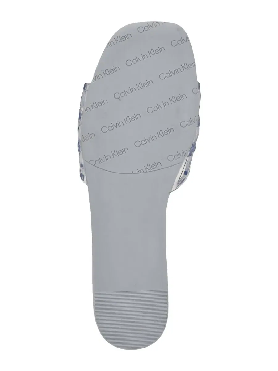 Женские сандалии-шлепанцы Yelena Jelly Flat Slide Sandals Calvin Klein — изображение 5 из 5, синий