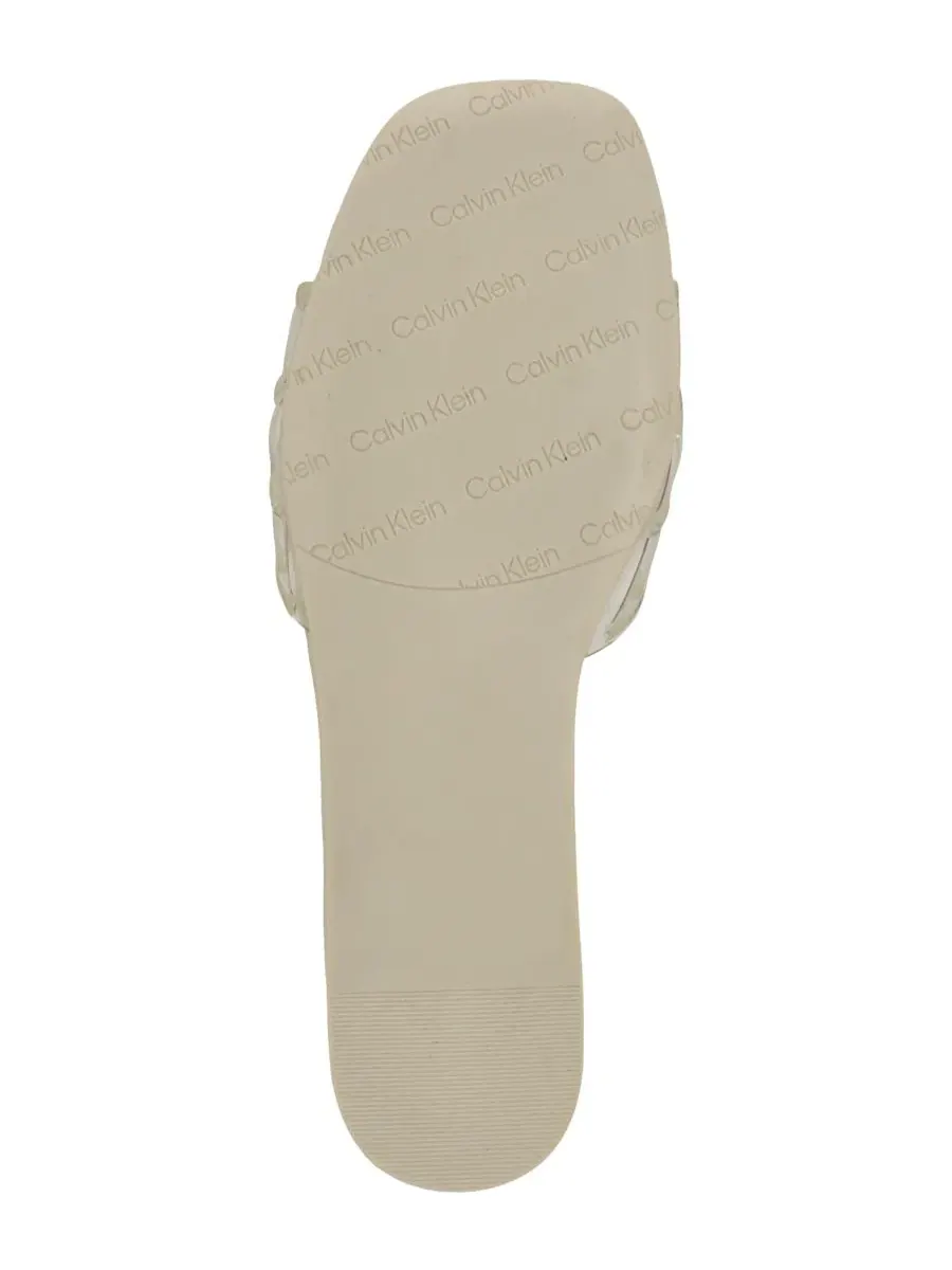 Женские сандалии-шлепанцы Yelena Jelly Flat Slide Sandals Calvin Klein — изображение 5 из 5, прозрачный