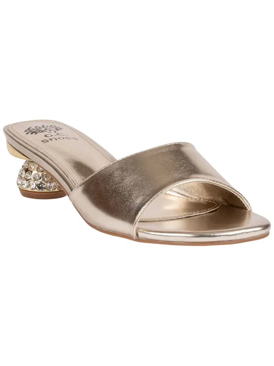 Женские сандалии Noho с одной резинкой GC Shoes — изображение 1 из 5, золото