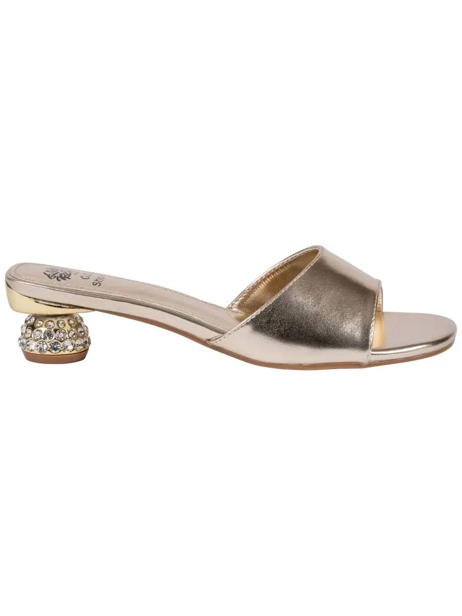 Женские сандалии Noho с одной резинкой GC Shoes — изображение 2 из 5, золото