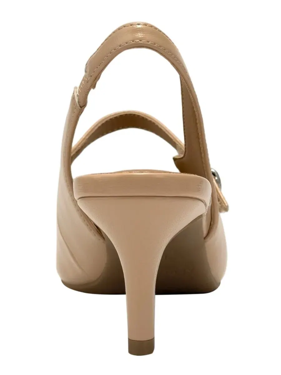 Женские туфли-лодочки Lyla с открытой пяткой Aerosoles — изображение 3 из 6, бежевый