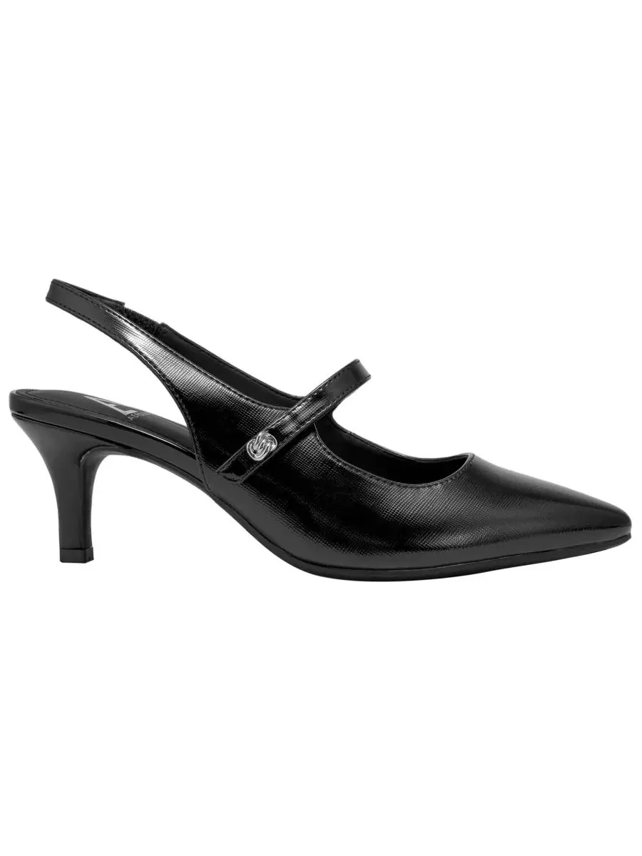 Женские туфли-лодочки Lyla с открытой пяткой Aerosoles — изображение 2 из 6, черный