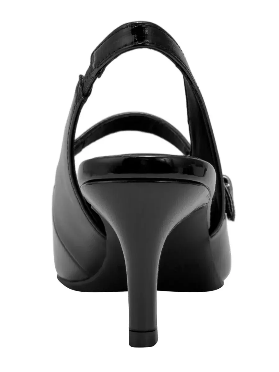Женские туфли-лодочки Lyla с открытой пяткой Aerosoles — изображение 3 из 6, черный