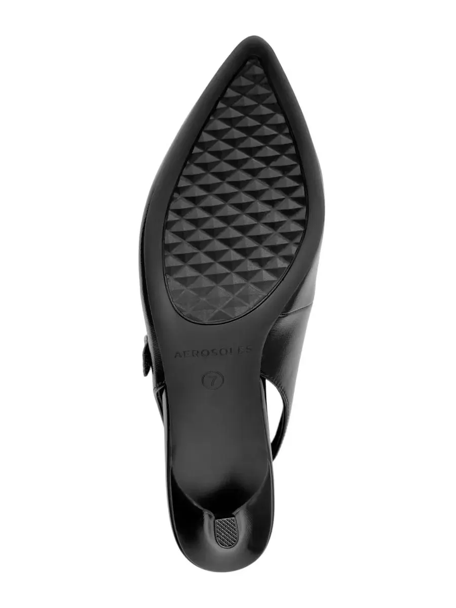 Женские туфли-лодочки Lyla с открытой пяткой Aerosoles — изображение 5 из 6, черный
