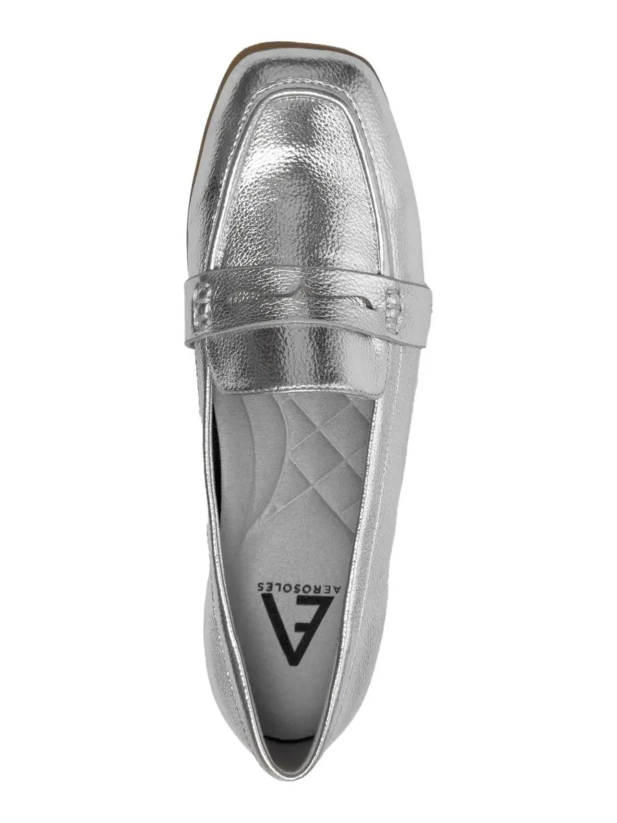 Лоферы Aerosoles — изображение 4 из 6, серебристый