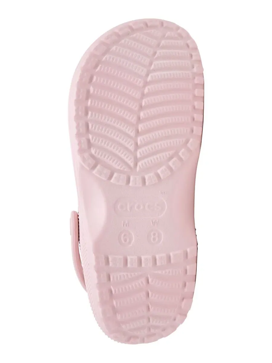 Женские клоги с цветочным принтом Classic Crafted Floral Crocs — изображение 6 из 6, розовый