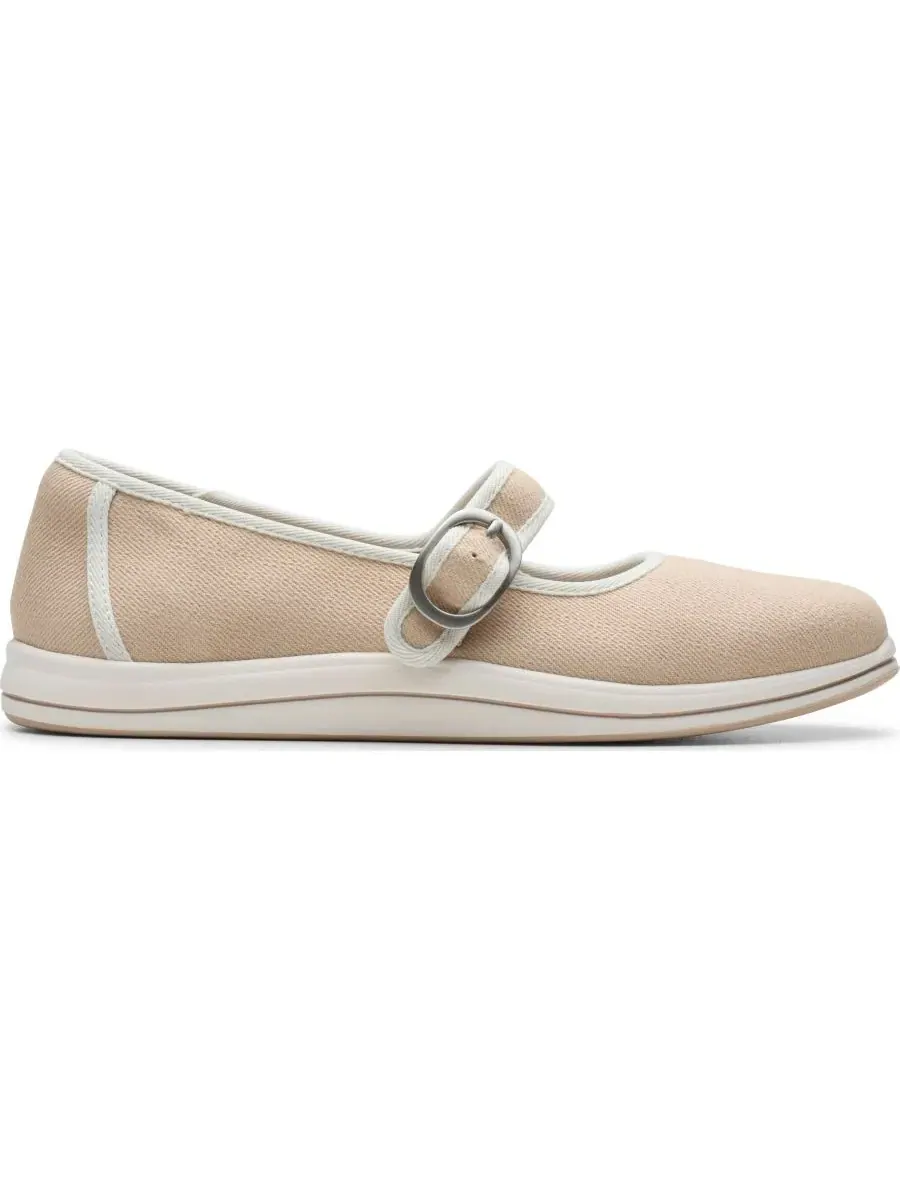 Балетки женские Clarks Breeze Janey, с закругленным носком — изображение 2 из 6, бежевый