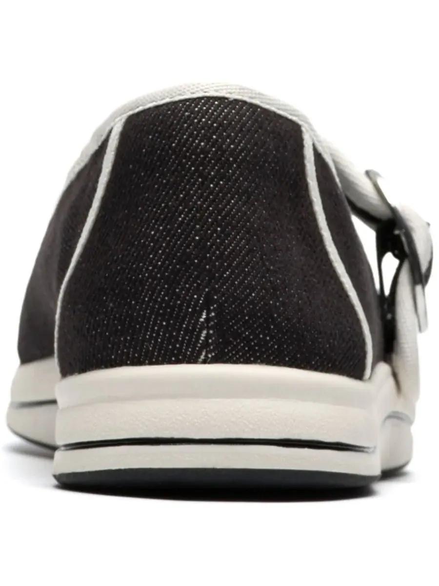 Балетки женские Clarks Breeze Janey, закругленный носок — изображение 3 из 6, черный
