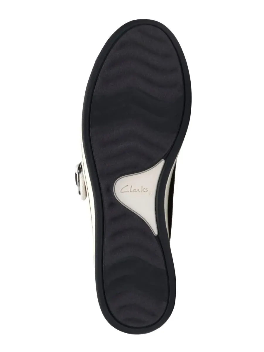 Балетки женские Clarks Breeze Janey, закругленный носок — изображение 5 из 6, черный