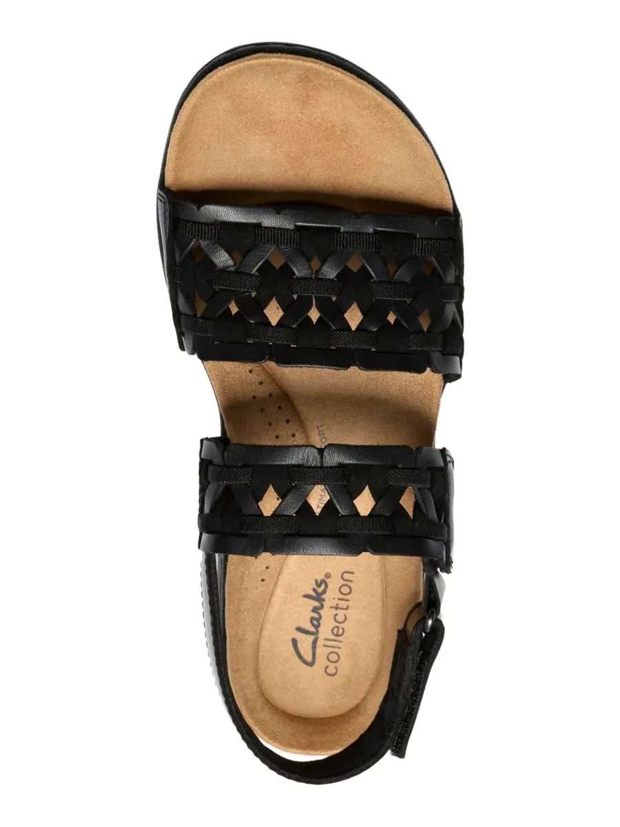 Сандалии Laurieann Lily с круглым носком Clarks — изображение 4 из 8, черный