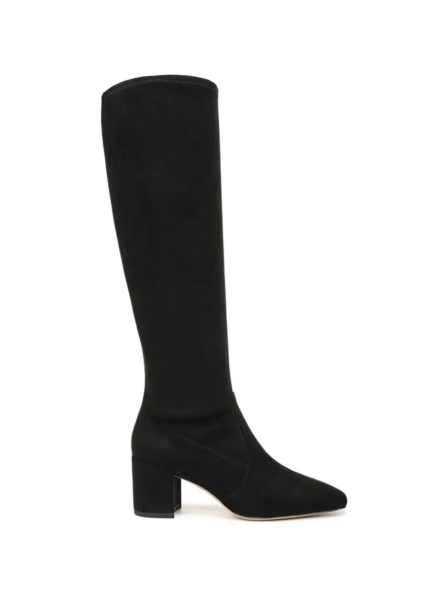 Ботинки с квадратным носком на каблуке, модель Blixa Square Toe Zip Tall Franco Sarto — изображение 2 из 5, черный