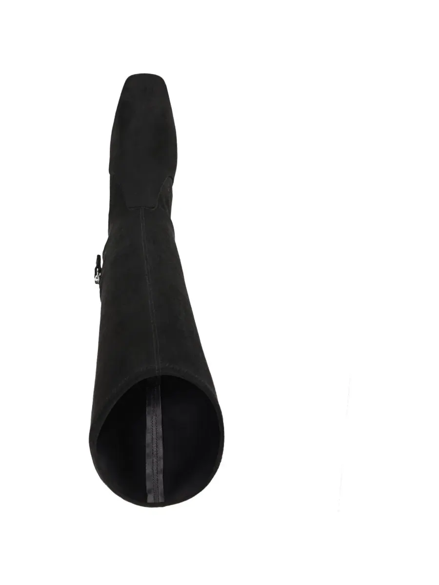 Ботинки с квадратным носком на каблуке, модель Blixa Square Toe Zip Tall Franco Sarto — изображение 4 из 5, черный
