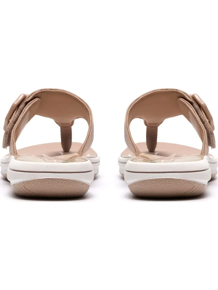 Шлепанцы женские Clarks Breeze Cove — изображение 3 из 6, бежевый