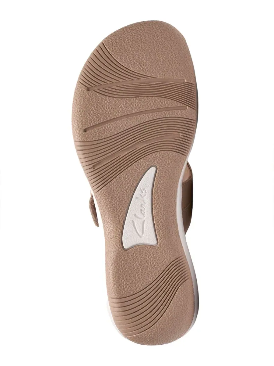 Шлепанцы женские Clarks Breeze Cove — изображение 5 из 6, бежевый