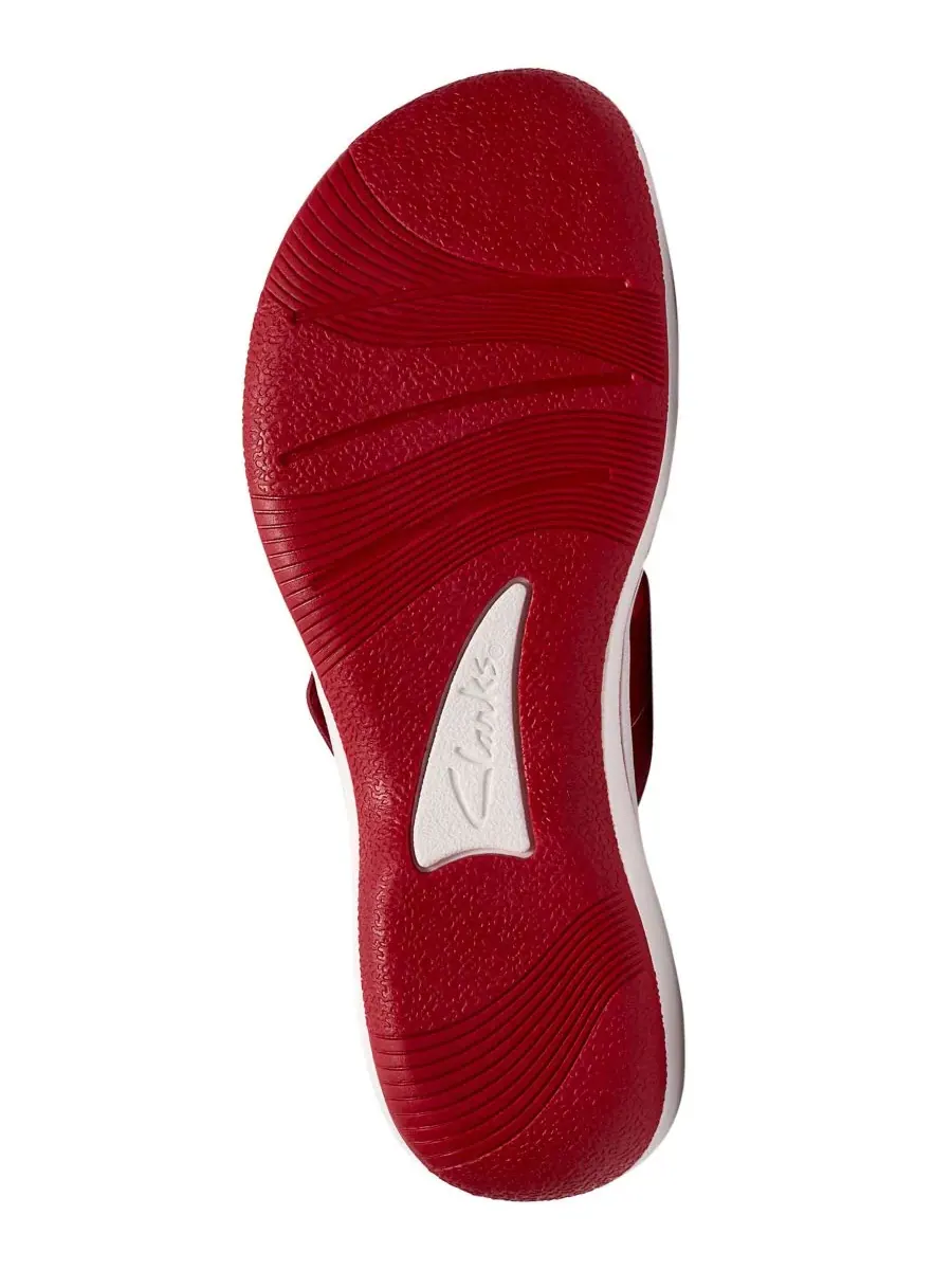 Шлепанцы женские Clarks Breeze Cove — изображение 5 из 6, красный