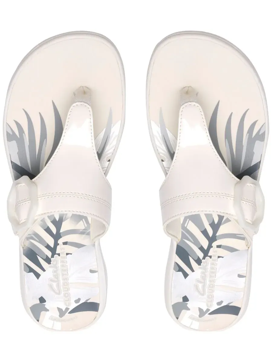 Шлепанцы женские Clarks Breeze Cove — изображение 4 из 6, белый