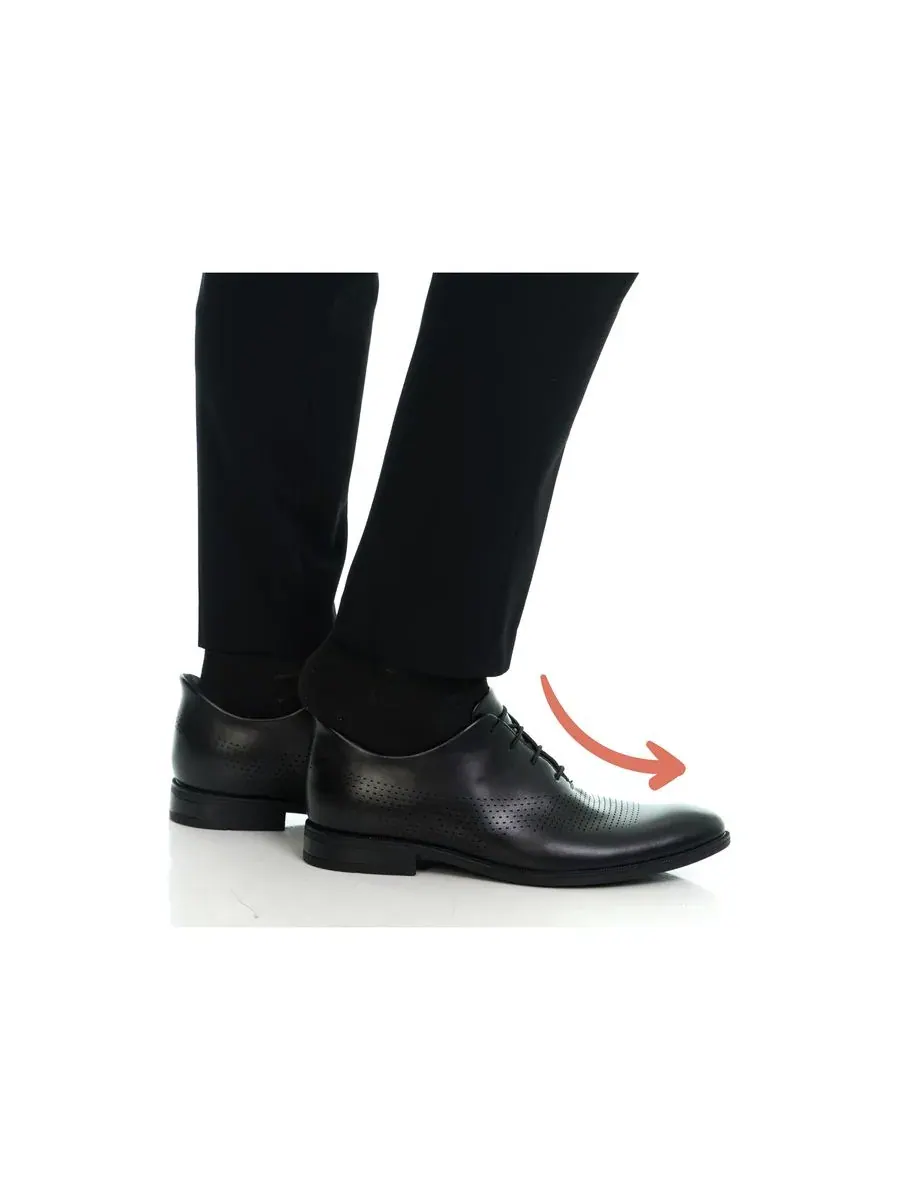 Перфорированные классические оксфорды East Road с технологией Hands-Free Slip On Marc Joseph New — изображение 2 из 7, черный