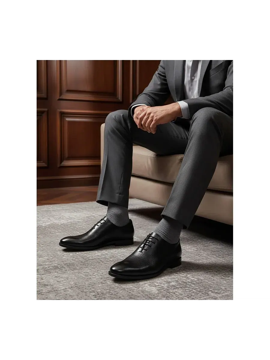 Перфорированные классические оксфорды East Road с технологией Hands-Free Slip On Marc Joseph New — изображение 3 из 7, черный