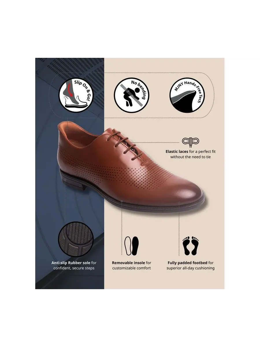 Перфорированные классические оксфорды East Road с технологией Hands-Free Slip On Marc Joseph New — изображение 5 из 7