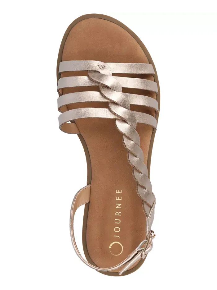 Женские сандалии Solay Journee Collection — изображение 4 из 10, шампань