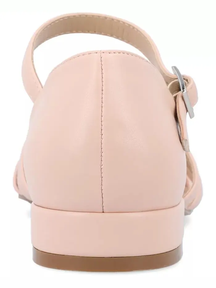 Женские туфли Joannah Fisherman Ankle Strap Flat Journee Collection — изображение 3 из 8, пудровый розовый
