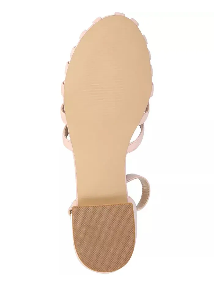 Женские туфли Joannah Fisherman Ankle Strap Flat Journee Collection — изображение 5 из 8, пудровый розовый