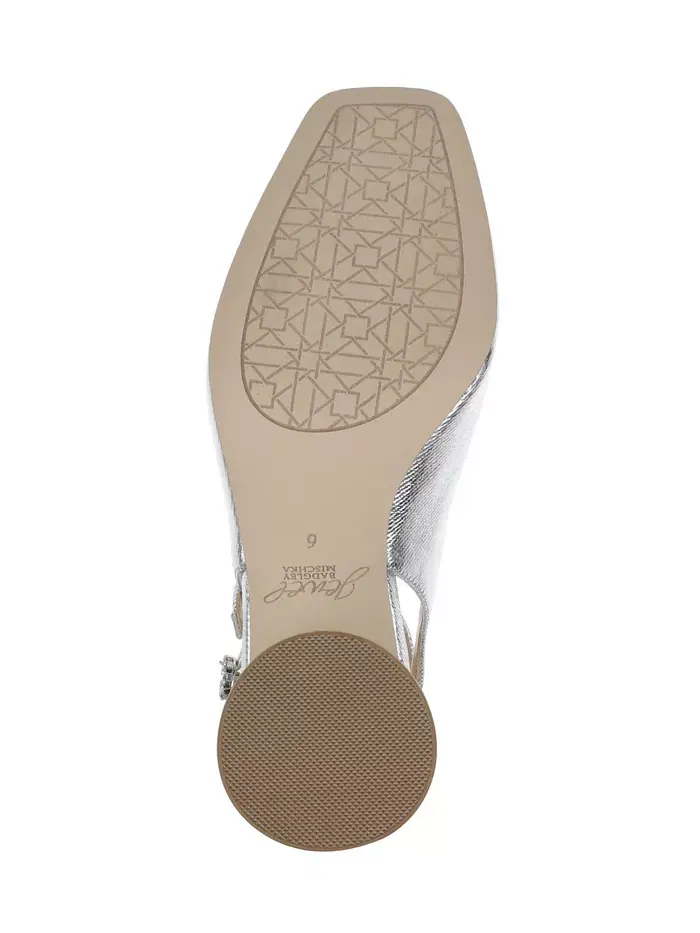 Вечерние туфли Keilani Maryjane Jewel Badgley Mischka — изображение 5 из 9, серебристый металлик