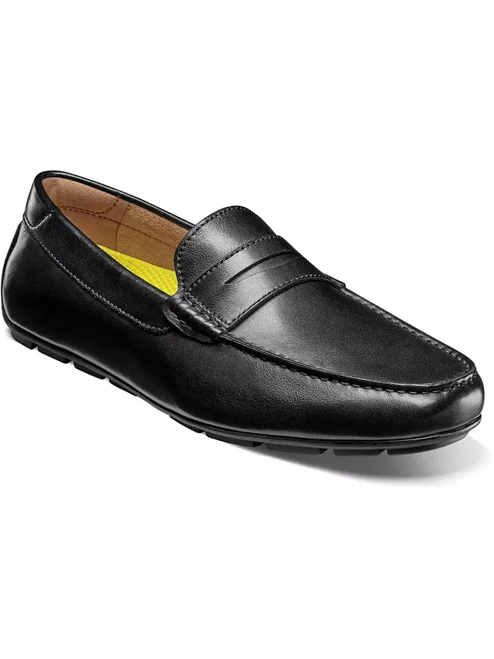 Мужские мокасины Motor Smooth с круглым мысом Penny Loafer Florsheim — изображение 1 из 7, черный