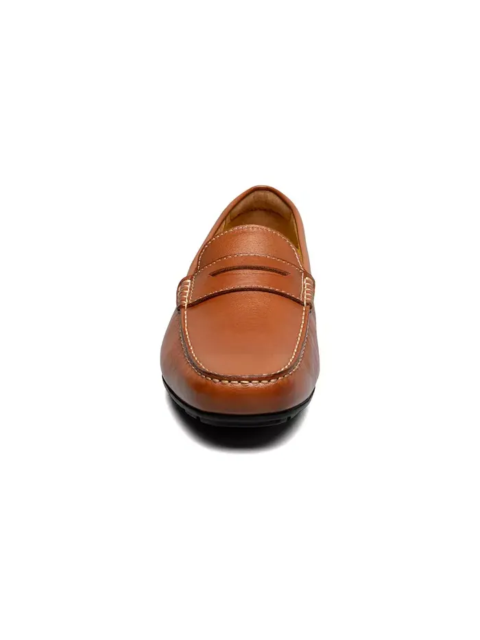 Мужские мокасины Motor Smooth с круглым мысом Penny Loafer Florsheim — изображение 2 из 7, коричневый