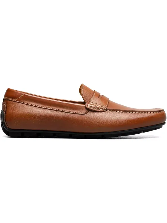 Мужские мокасины Motor Smooth с круглым мысом Penny Loafer Florsheim — изображение 3 из 7, коричневый