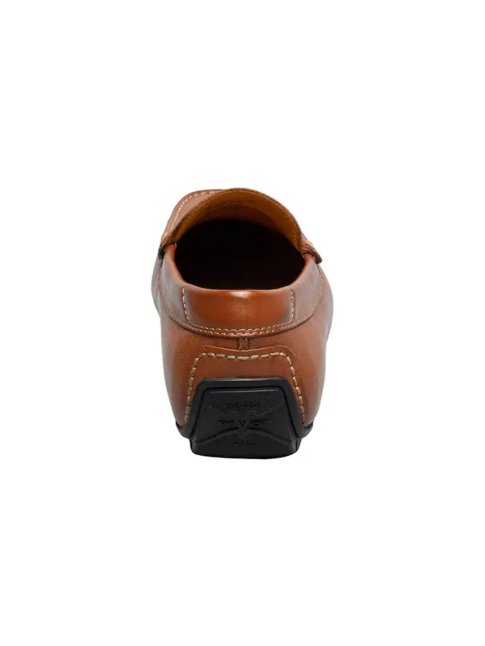 Мужские мокасины Motor Smooth с круглым мысом Penny Loafer Florsheim — изображение 4 из 7, коричневый