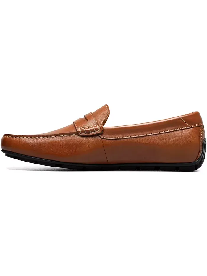 Мужские мокасины Motor Smooth с круглым мысом Penny Loafer Florsheim — изображение 5 из 7, коричневый