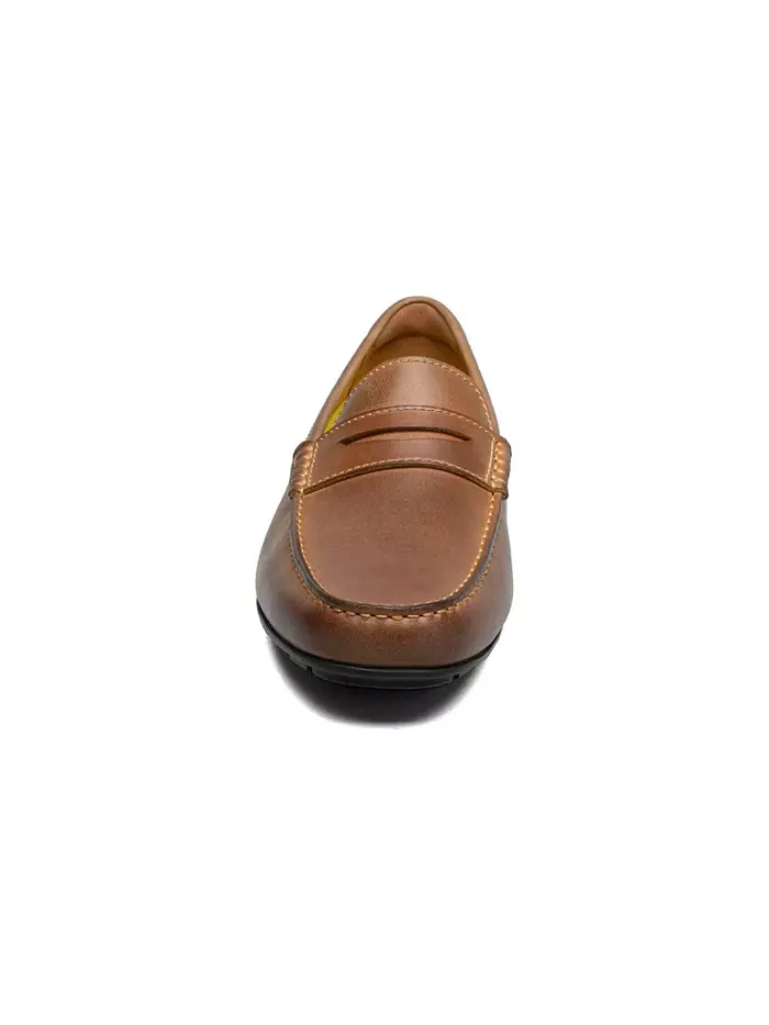 Мужские мокасины Motor Smooth с круглым мысом Penny Loafer Florsheim — изображение 2 из 7, коричневый
