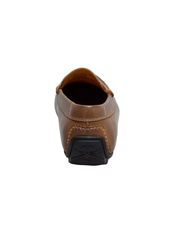 Мужские мокасины Motor Smooth с круглым мысом Penny Loafer Florsheim — изображение 4 из 7, коричневый