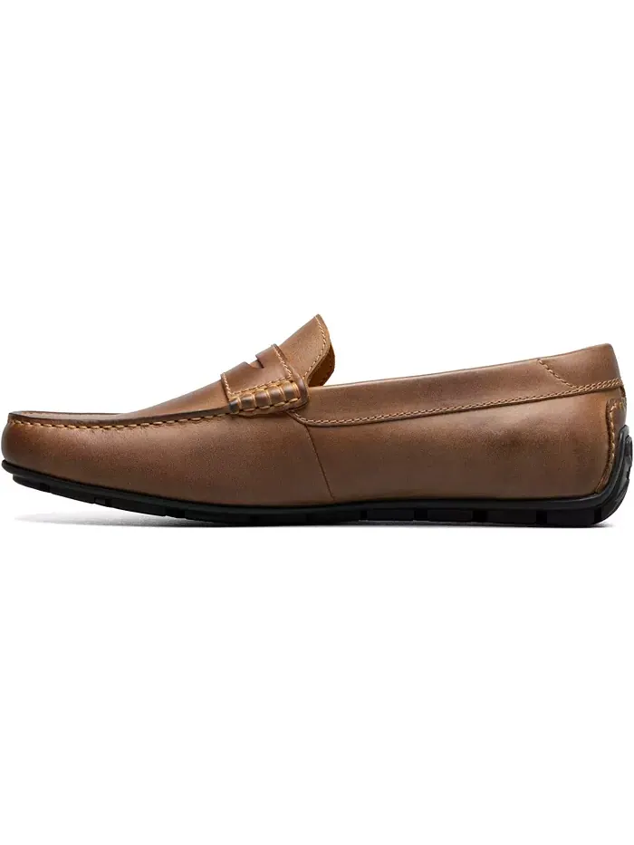 Мужские мокасины Motor Smooth с круглым мысом Penny Loafer Florsheim — изображение 5 из 7, коричневый