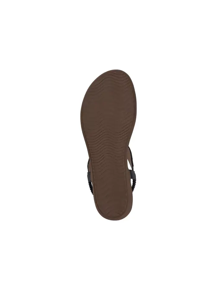 Женские плоские сандалии Lori с декором GC Shoes — изображение 5 из 5, черный