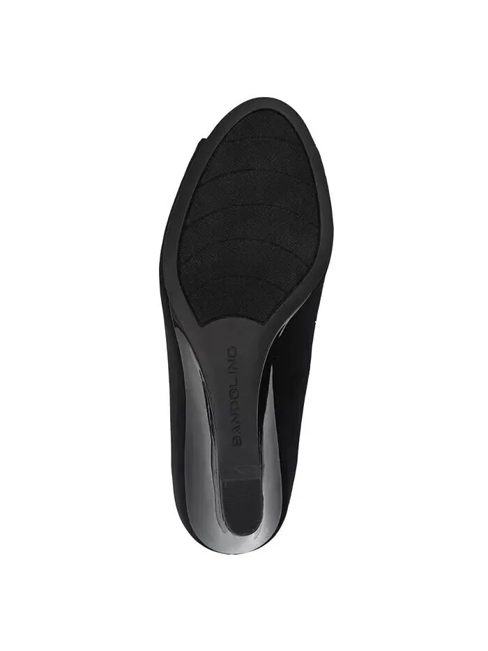 Женские туфли-лодочки Tufflove Peep Toe на танкетке Bandolino — изображение 5 из 5, черный