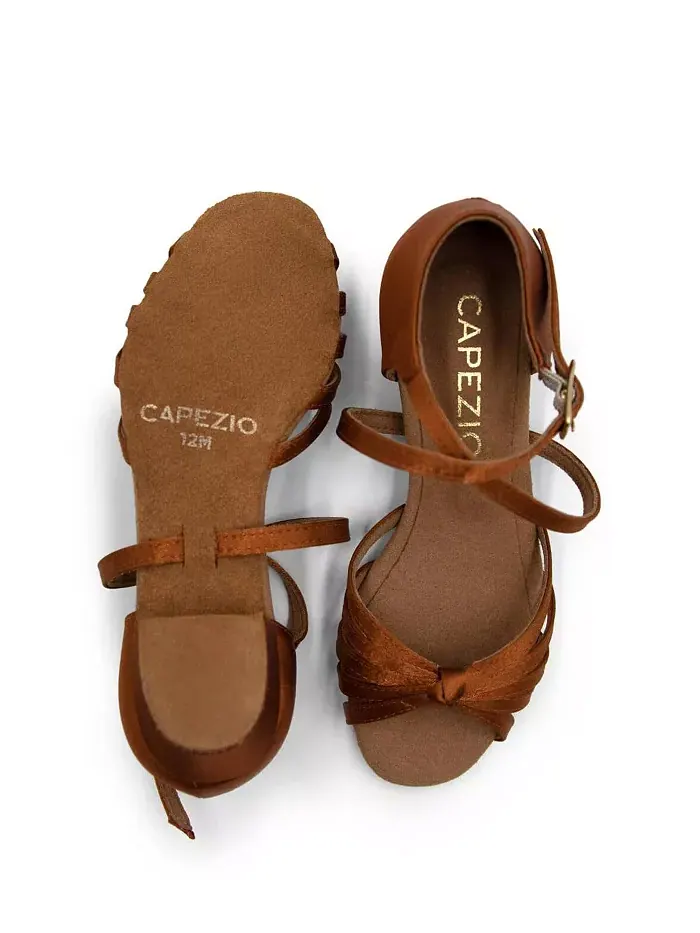 Туфли для бальных тапочек Valentina для девочек Capezio — изображение 2 из 5, корица