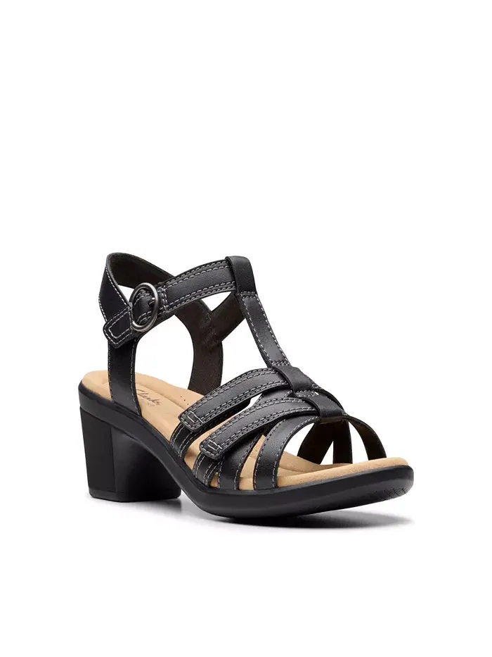 Босоножки Clarks Emily2 Rose на устойчивом каблуке из кожи