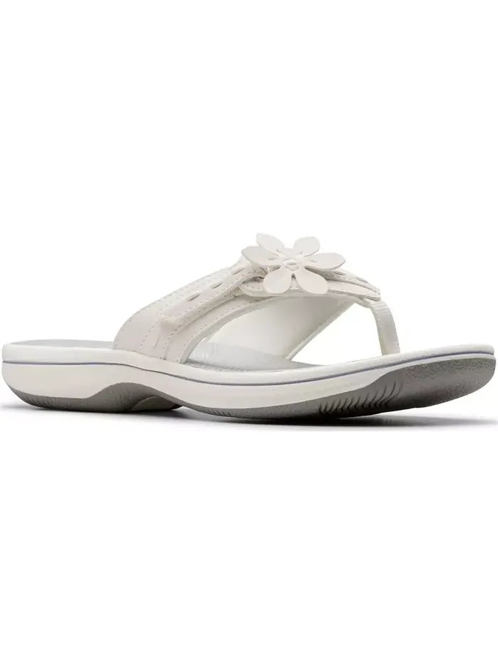 Женские шлепанцы Cloudsteppers Breeze Opal Clarks — изображение 1 из 8, белый
