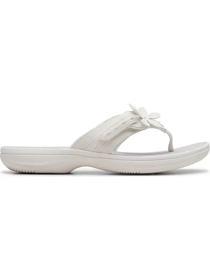 Женские шлепанцы Cloudsteppers Breeze Opal Clarks — изображение 2 из 8, белый