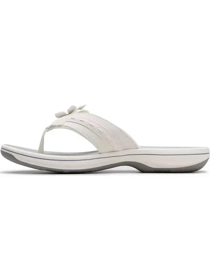 Женские шлепанцы Cloudsteppers Breeze Opal Clarks — изображение 3 из 8, белый